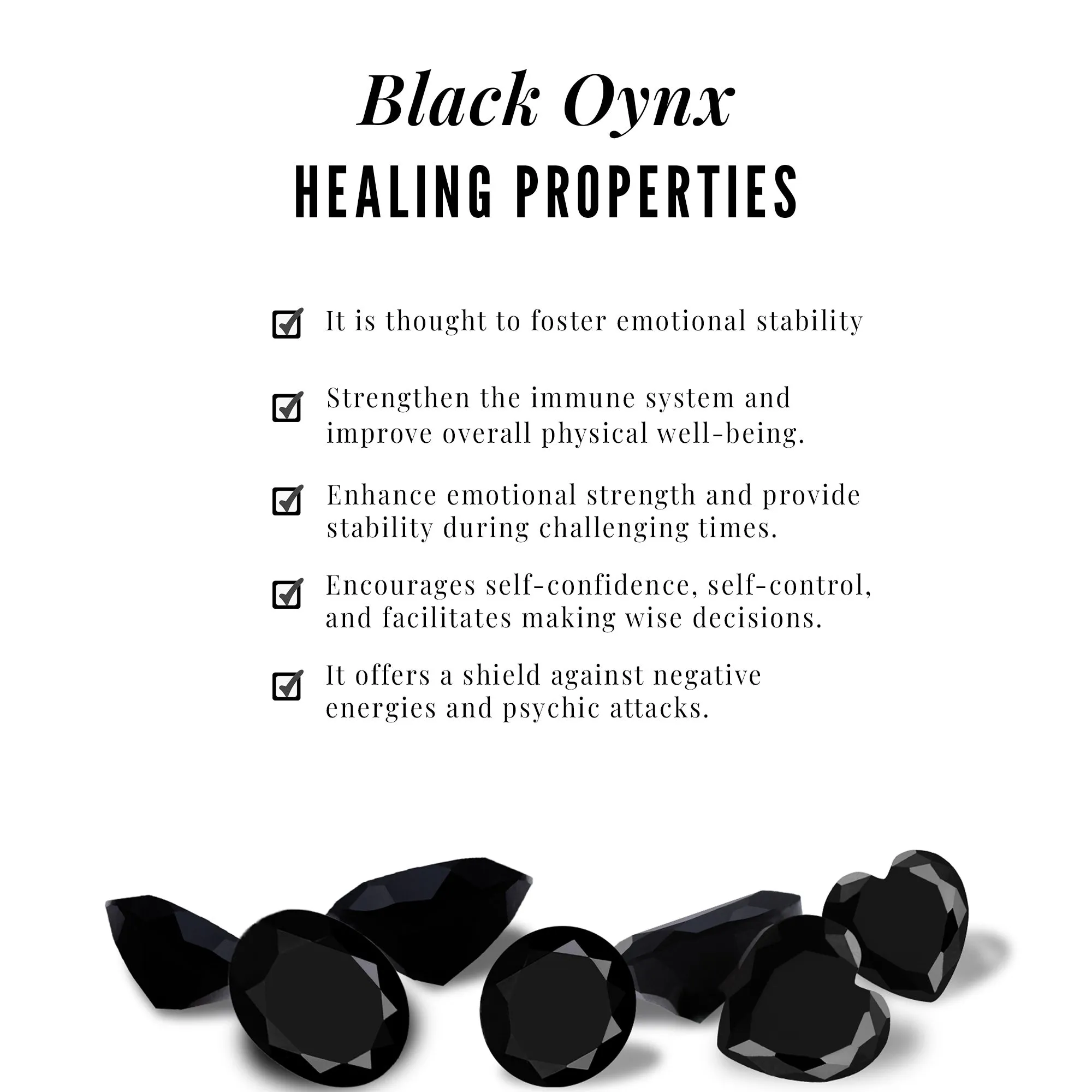 1.25 CT Natural Black Onyx Solitaire Hexagon Pendant in Gold