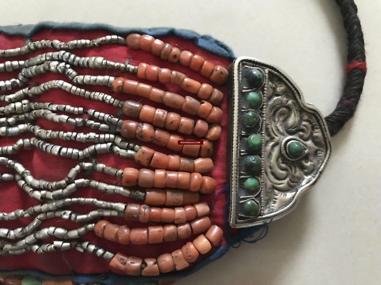 1281 SOLD Rare Old Ladakh Heirloom Jewelry with Gold Gilt