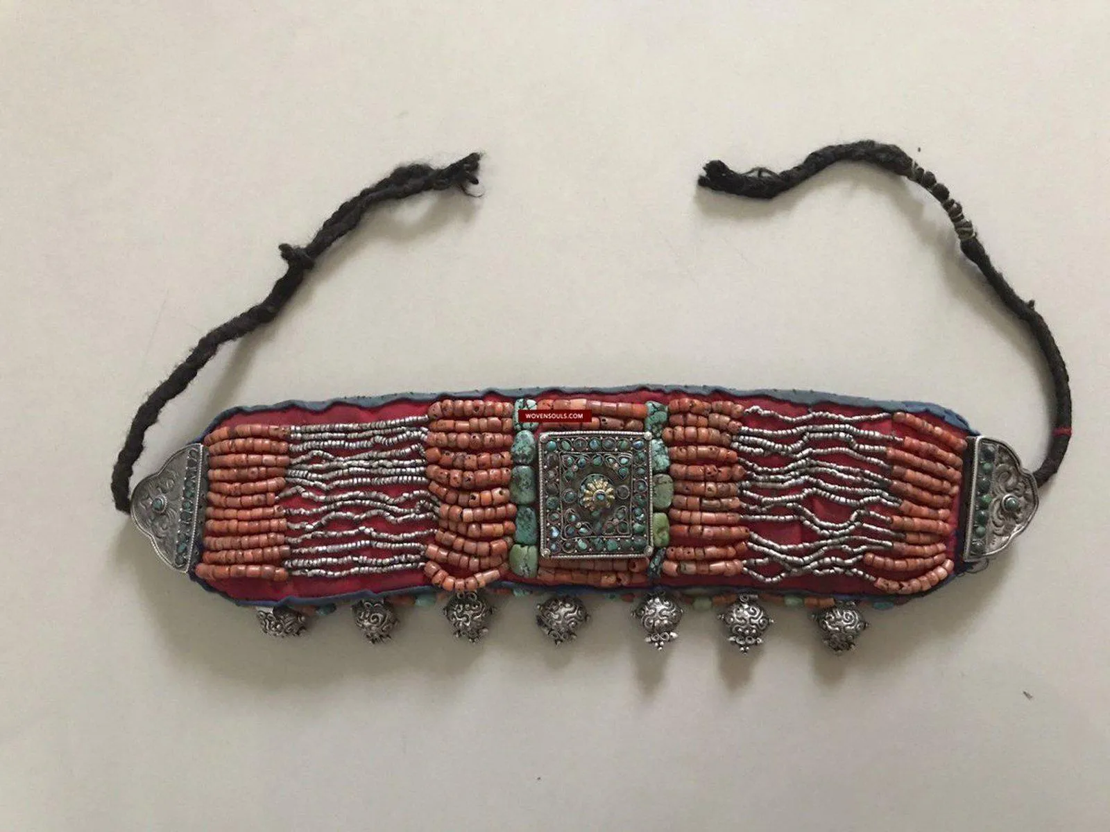 1281 SOLD Rare Old Ladakh Heirloom Jewelry with Gold Gilt