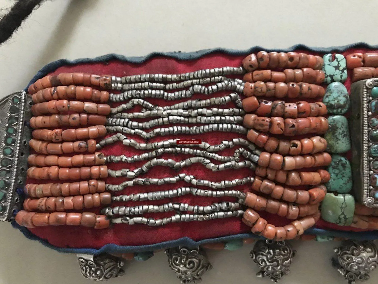 1281 SOLD Rare Old Ladakh Heirloom Jewelry with Gold Gilt