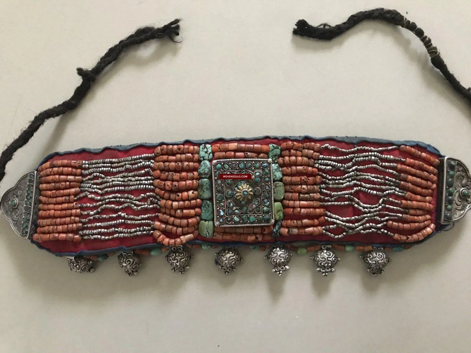 1281 SOLD Rare Old Ladakh Heirloom Jewelry with Gold Gilt