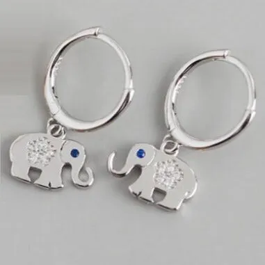 18K Gold-Filled Elephant Hoop Earrings