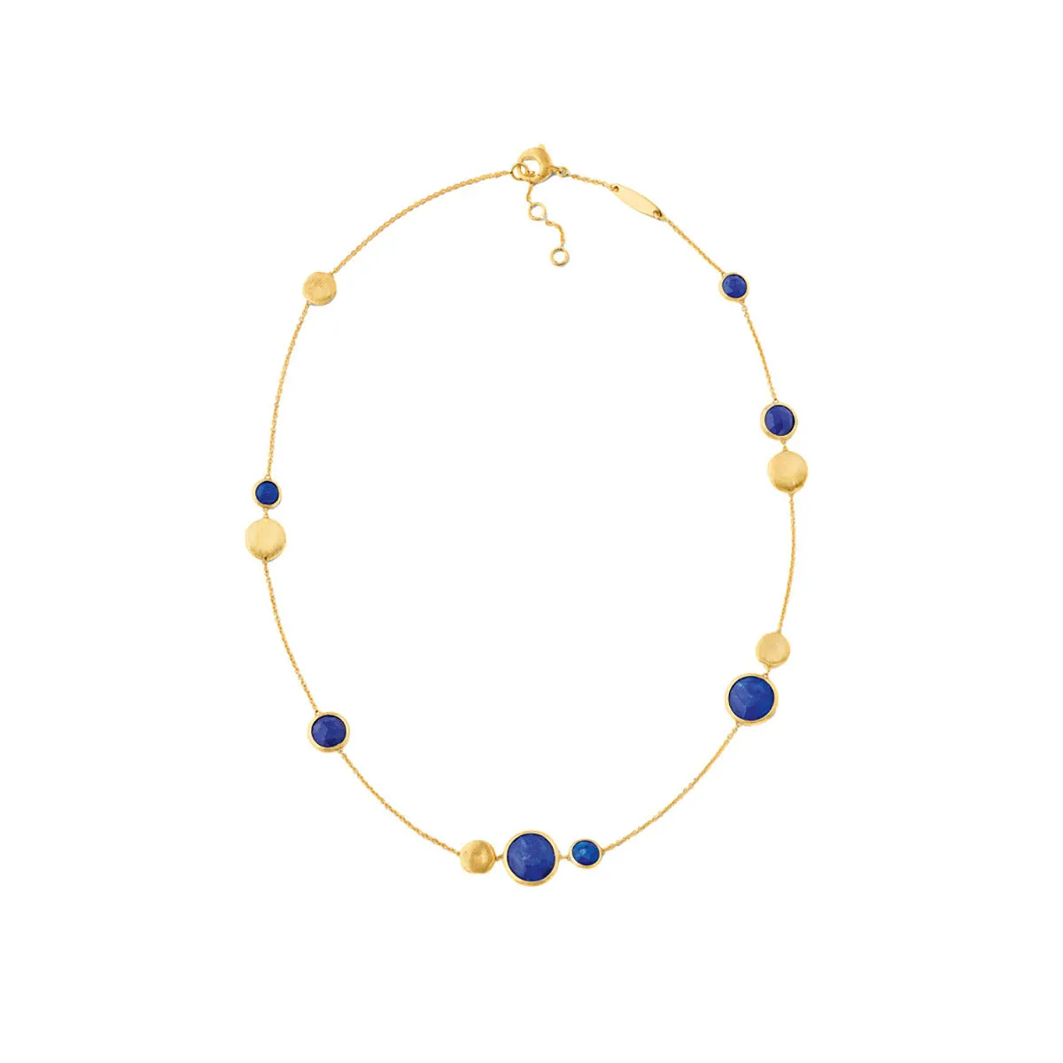 18K Yellow Gold Lapis Lazuli Necklace