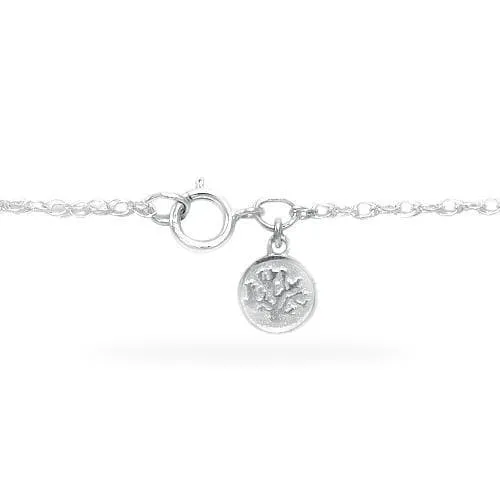 18" Honu Black Coral Necklace in Sterling Silver