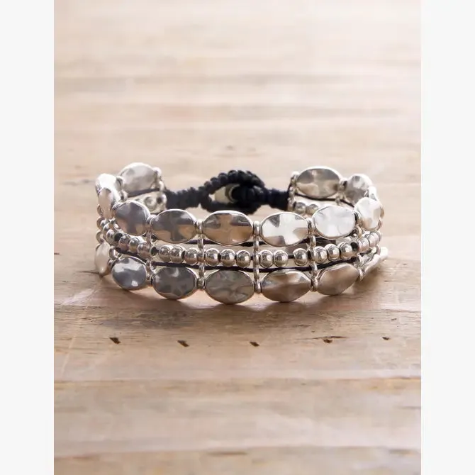 2 Row Oval Premium Alloy Bracelet