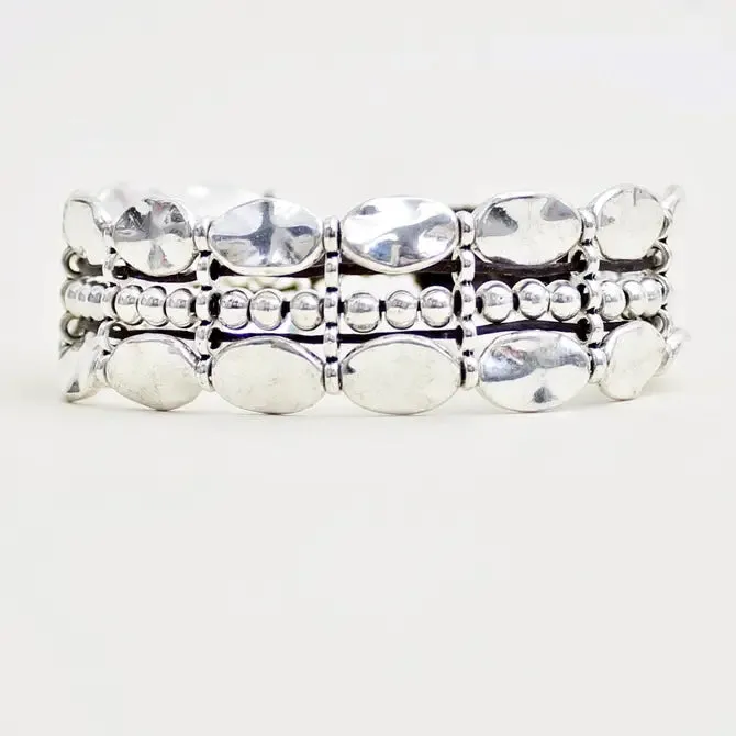 2 Row Oval Premium Alloy Bracelet