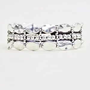 2 Row Oval Premium Alloy Bracelet