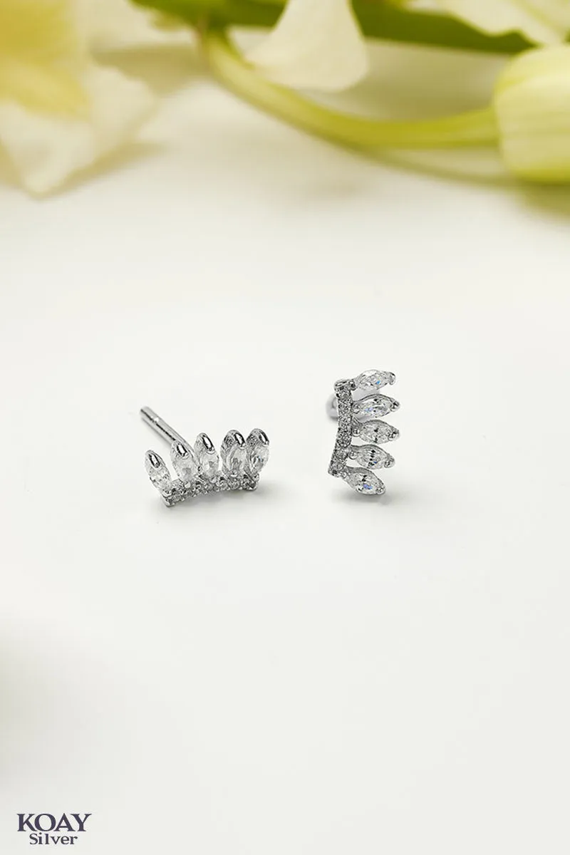 5 Zircons Earring