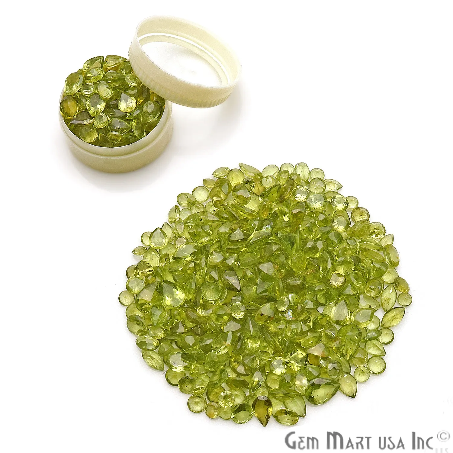 50 Carat Peridot Mix Shape Wholesale Loose Gemstones