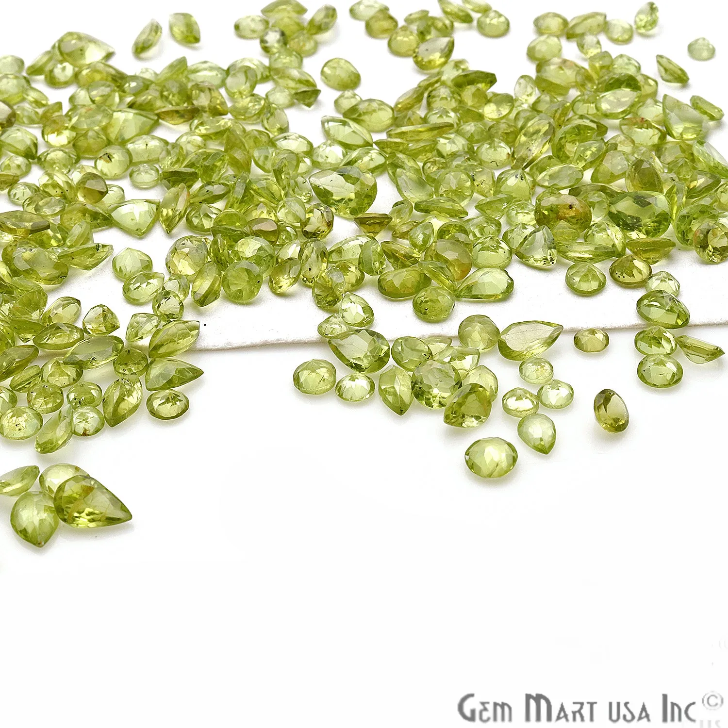50 Carat Peridot Mix Shape Wholesale Loose Gemstones