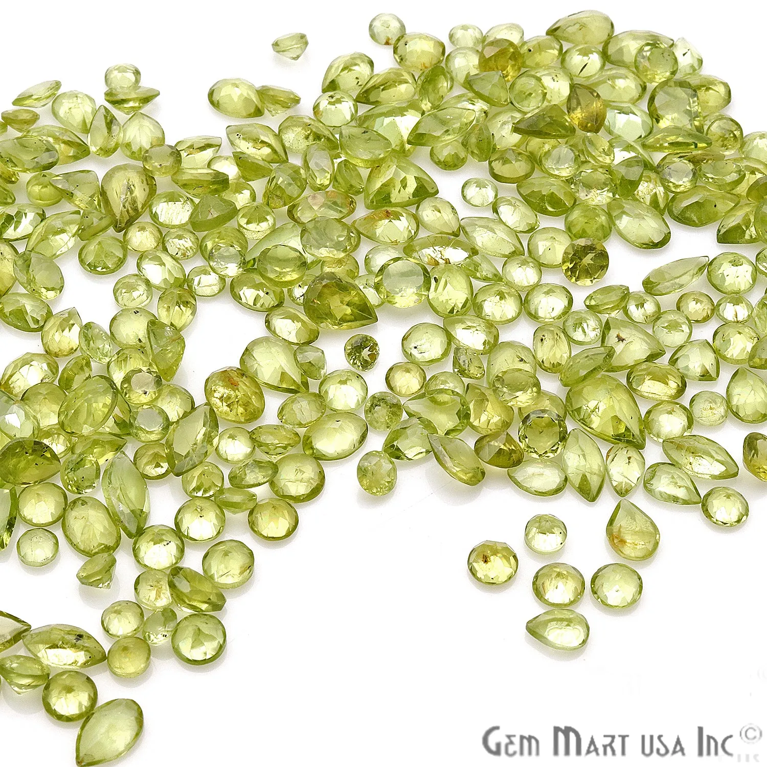50 Carat Peridot Mix Shape Wholesale Loose Gemstones
