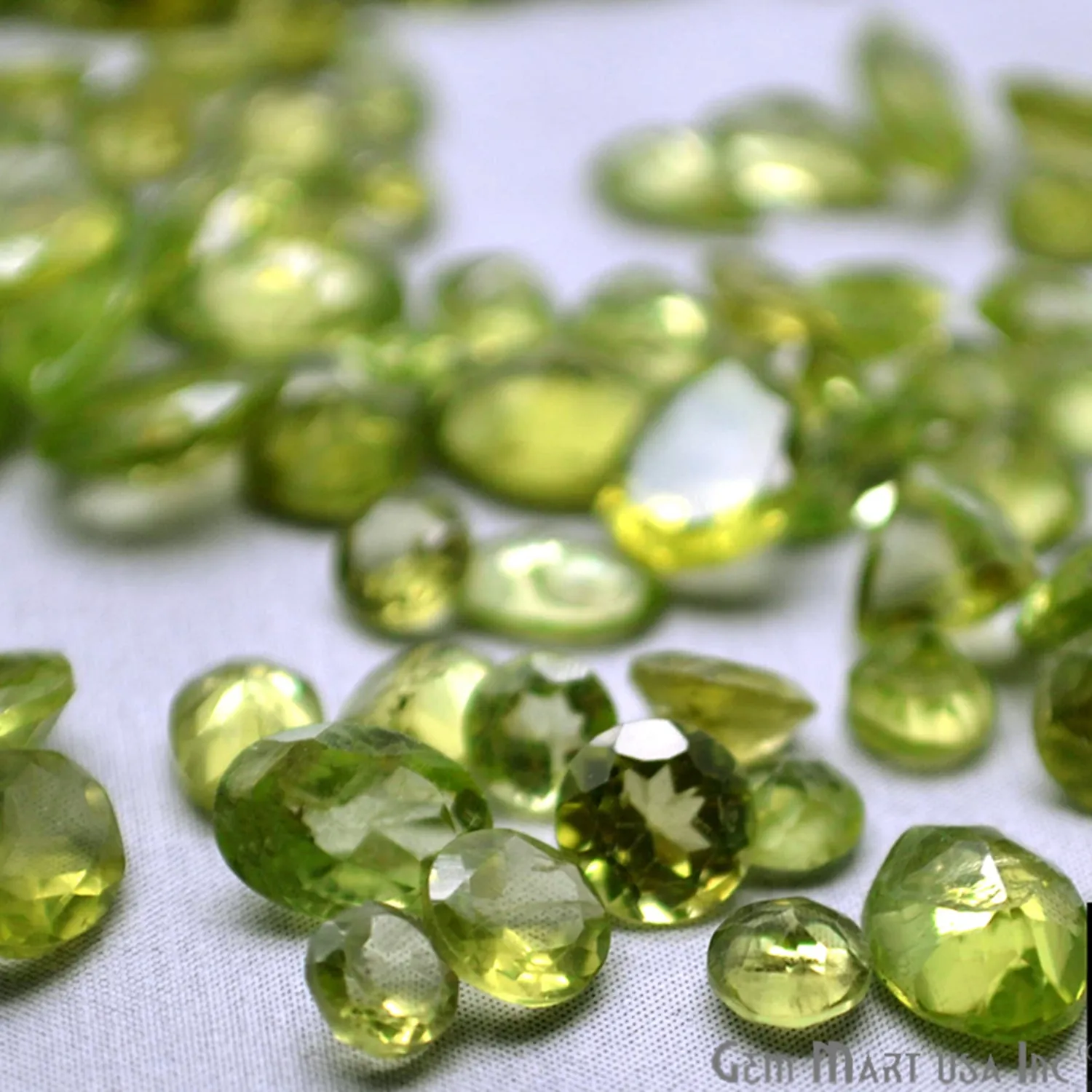 50 Carat Peridot Mix Shape Wholesale Loose Gemstones