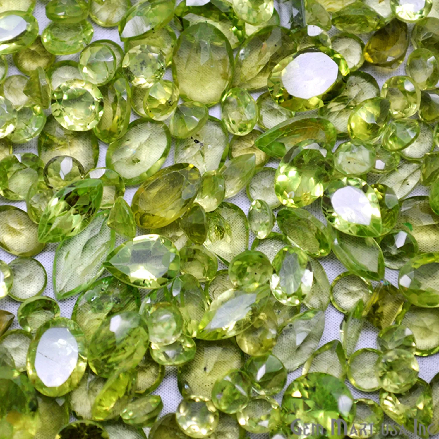 50 Carat Peridot Mix Shape Wholesale Loose Gemstones