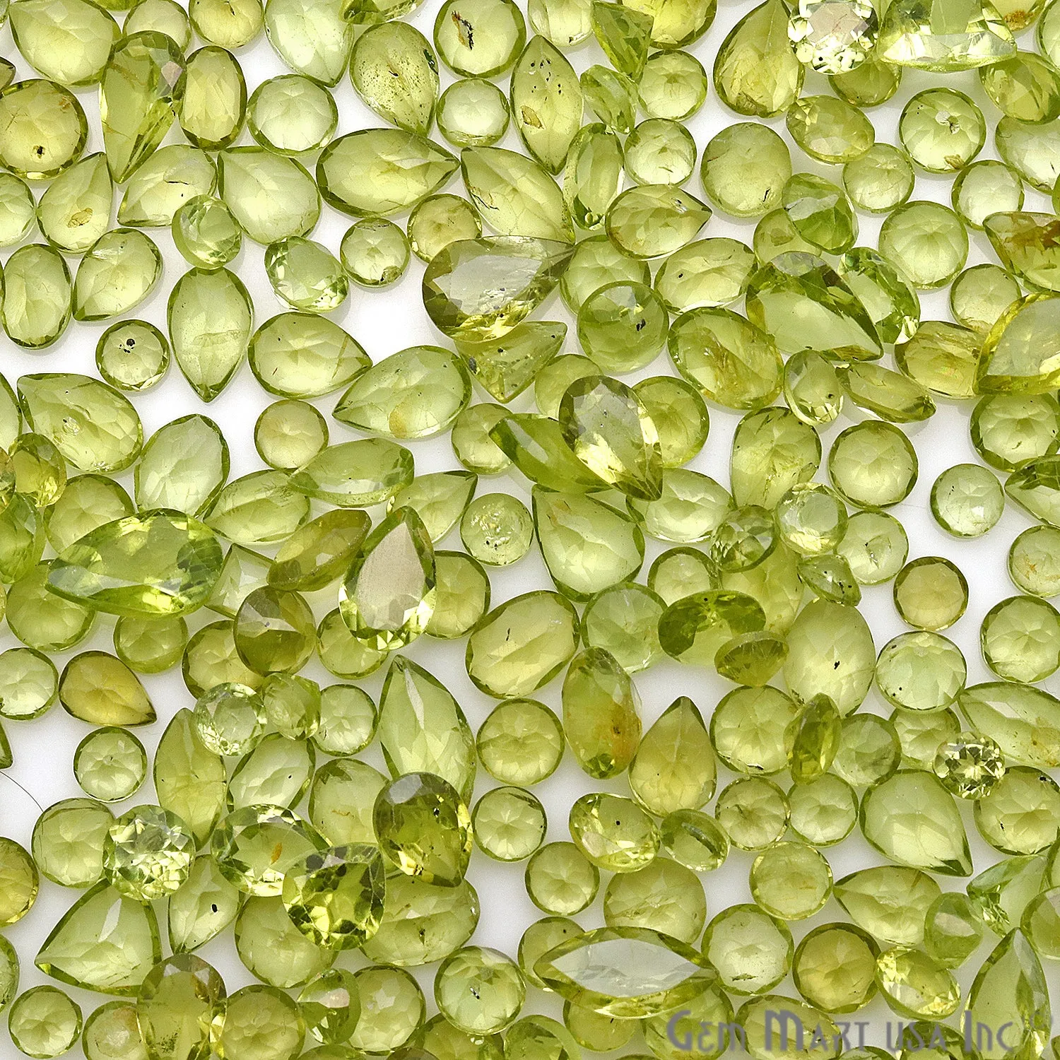 50 Carat Peridot Mix Shape Wholesale Loose Gemstones