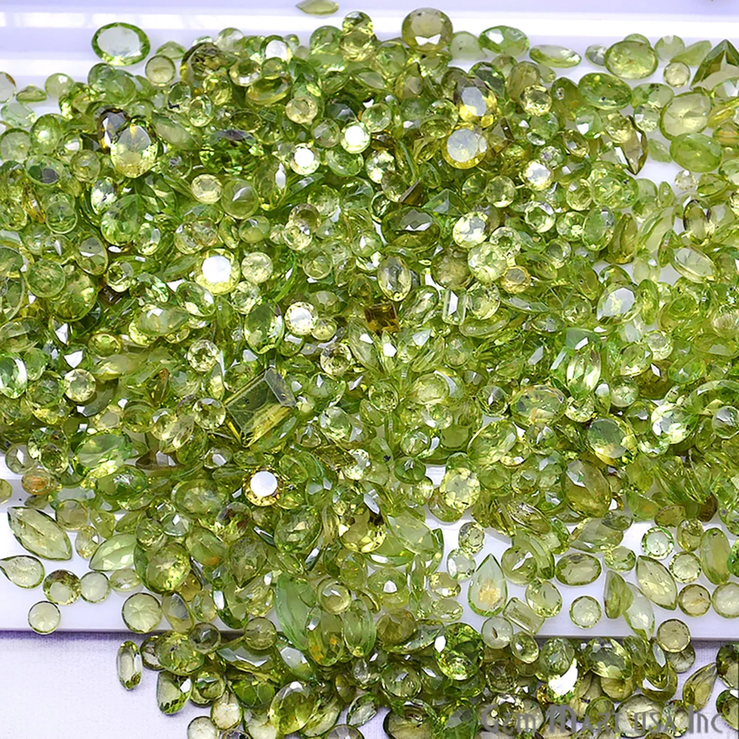 50 Carat Peridot Mix Shape Wholesale Loose Gemstones