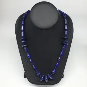 51.9g, 10mm-19mm Natural Lapis Lazuli Bead Mixed Shaped Strand, 29 Beads,LPB142