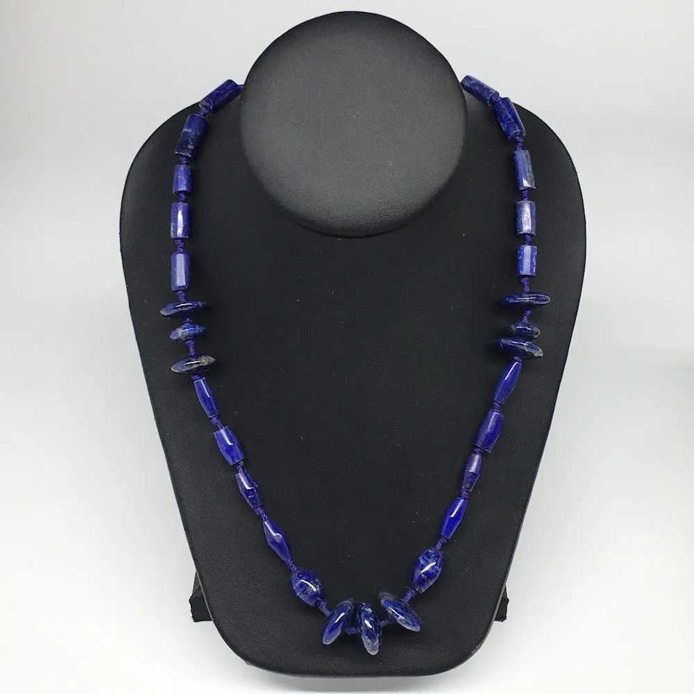 51.9g, 10mm-19mm Natural Lapis Lazuli Bead Mixed Shaped Strand, 29 Beads,LPB142