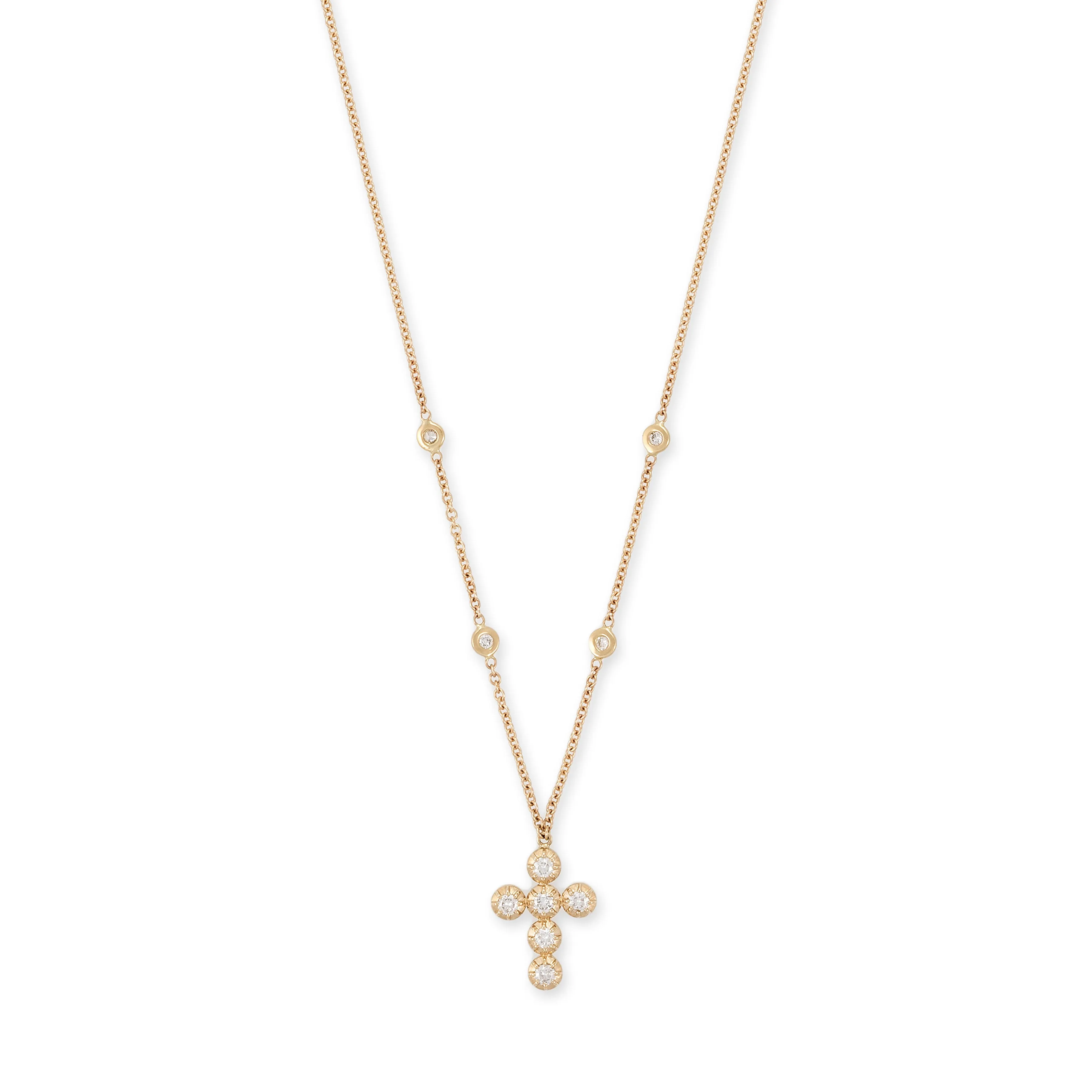 6 SOPHIA DIAMOND CROSS NECKLACE