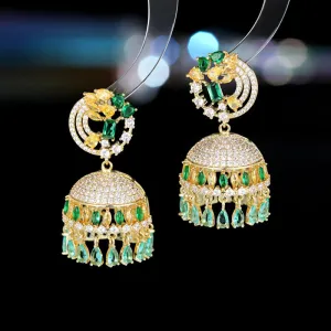 925 Silver Needles Stereoscopic Wind Chime Fringed Boho Earrings