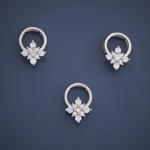 92.5 Silver Pendant Earring 164582