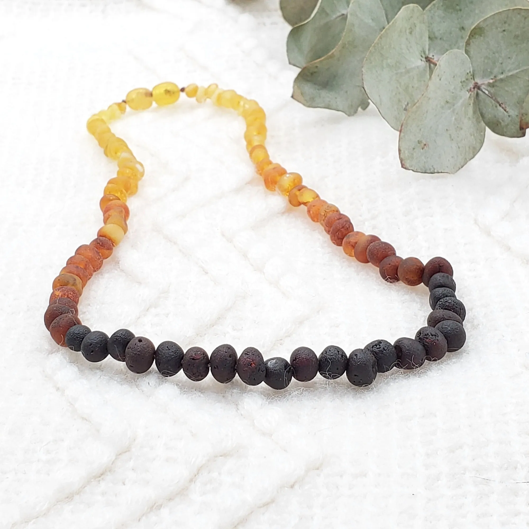 Adults | Raw Ombre Baltic Amber Necklace