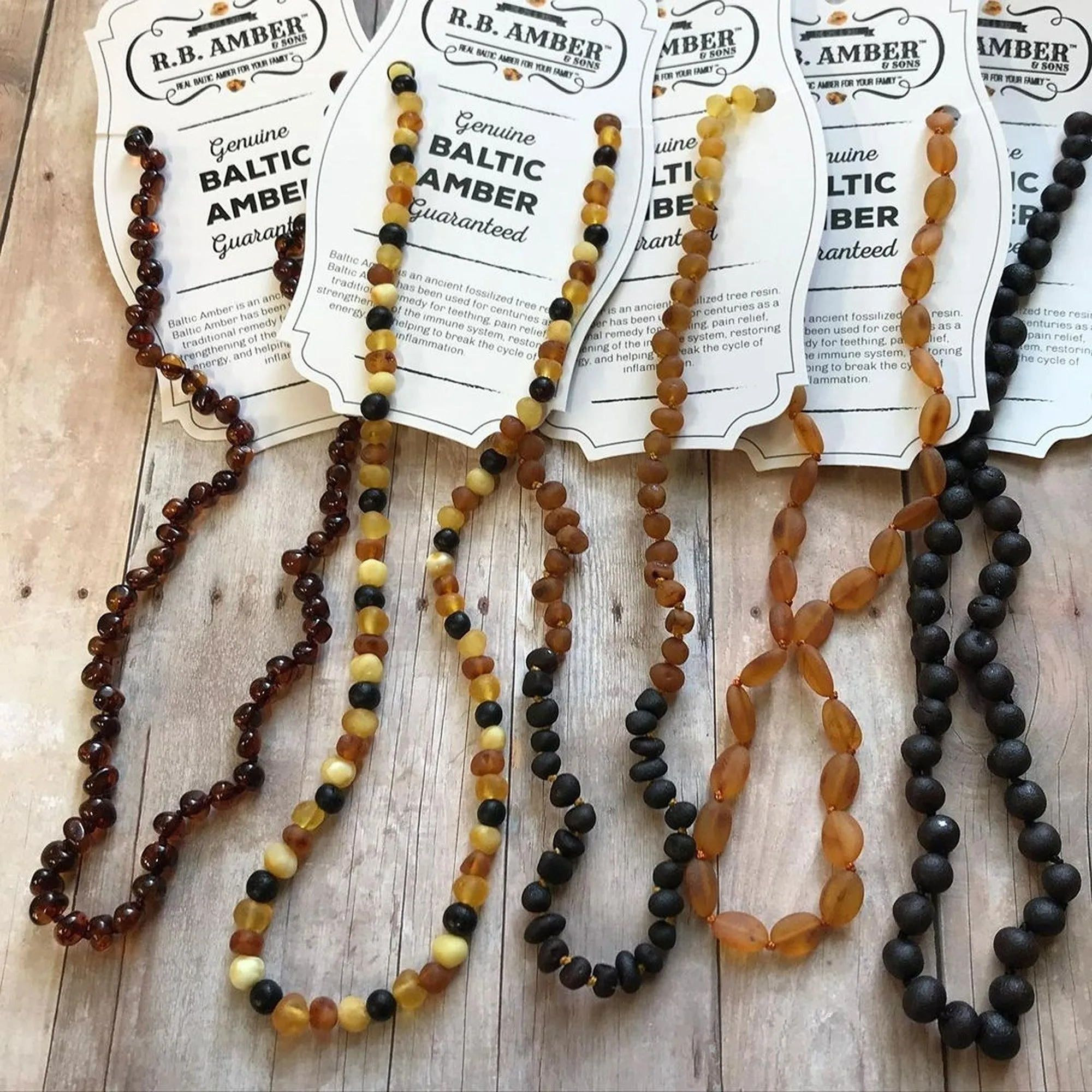 Adults | Raw Ombre Baltic Amber Necklace