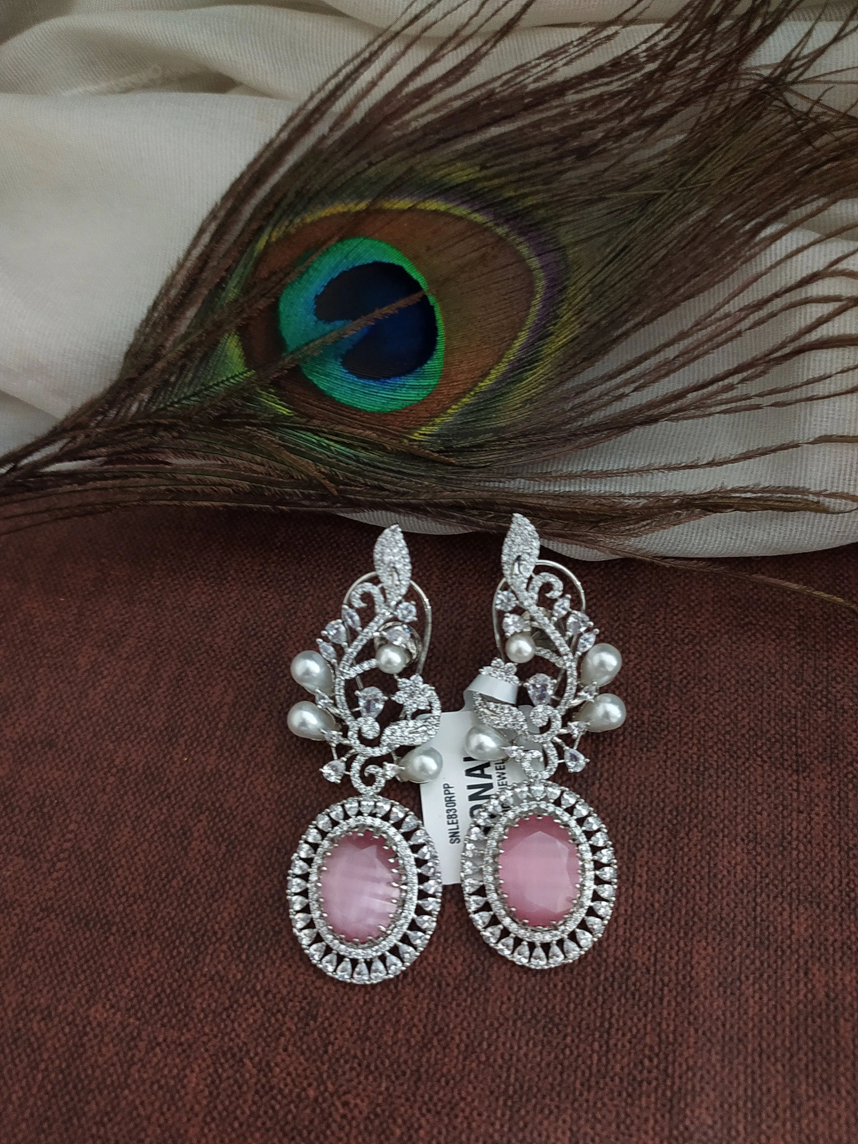 Alluring Zircon Dangler Earrings