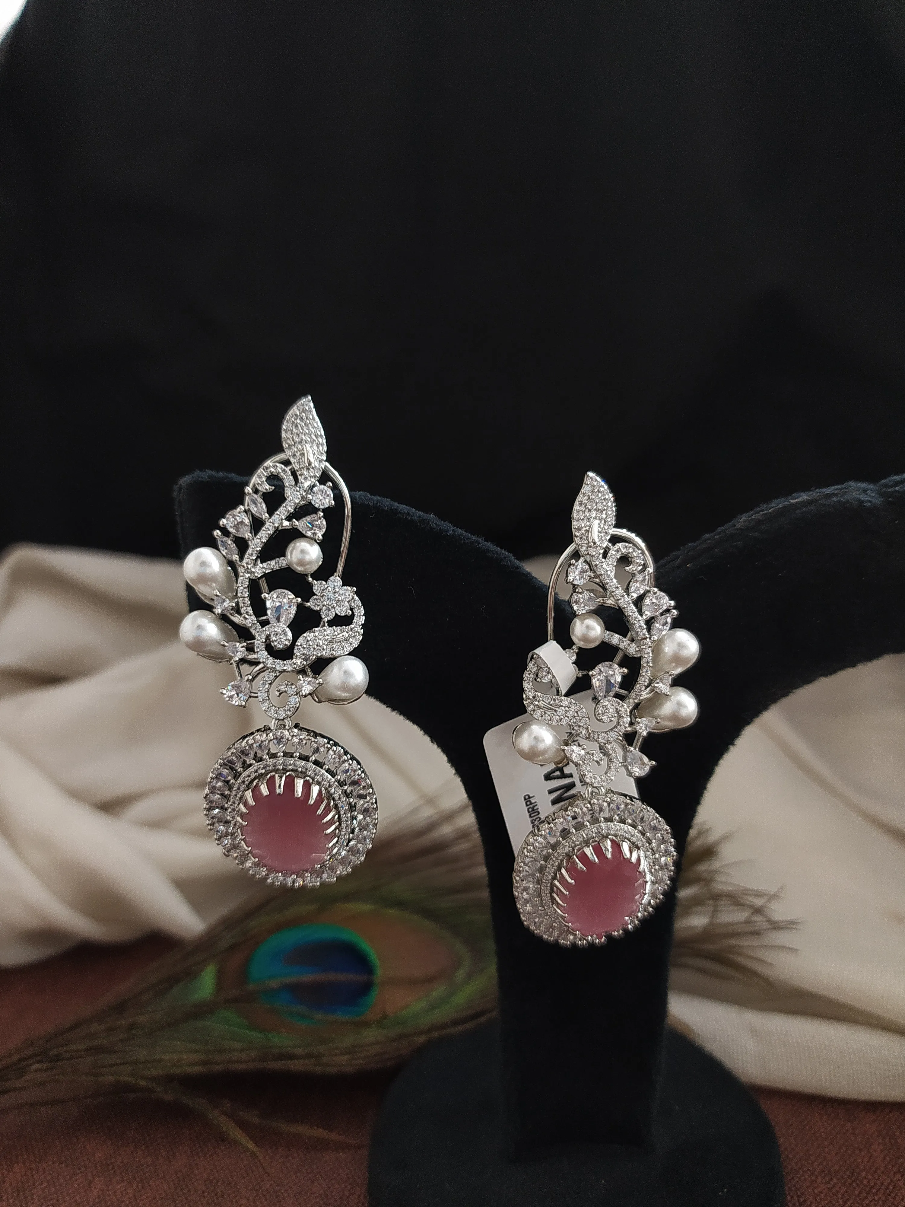 Alluring Zircon Dangler Earrings