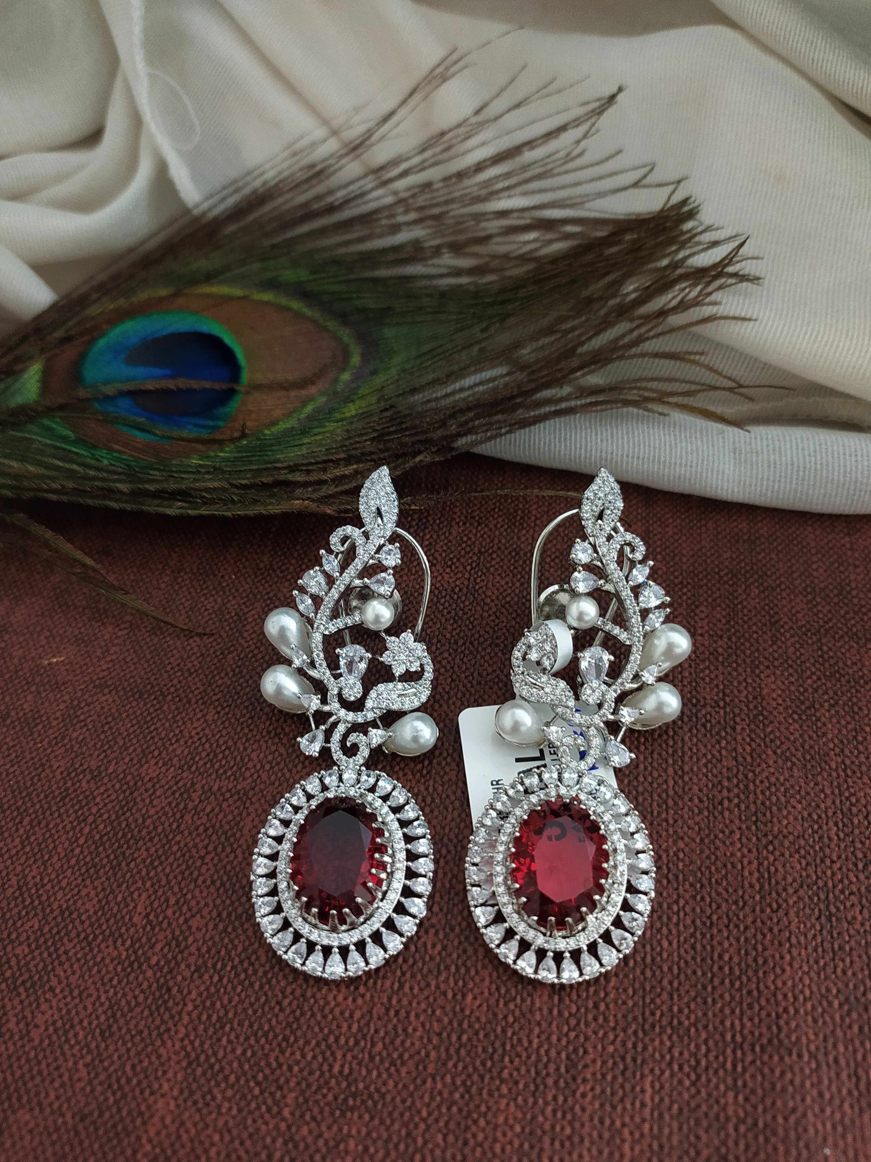 Alluring Zircon Dangler Earrings