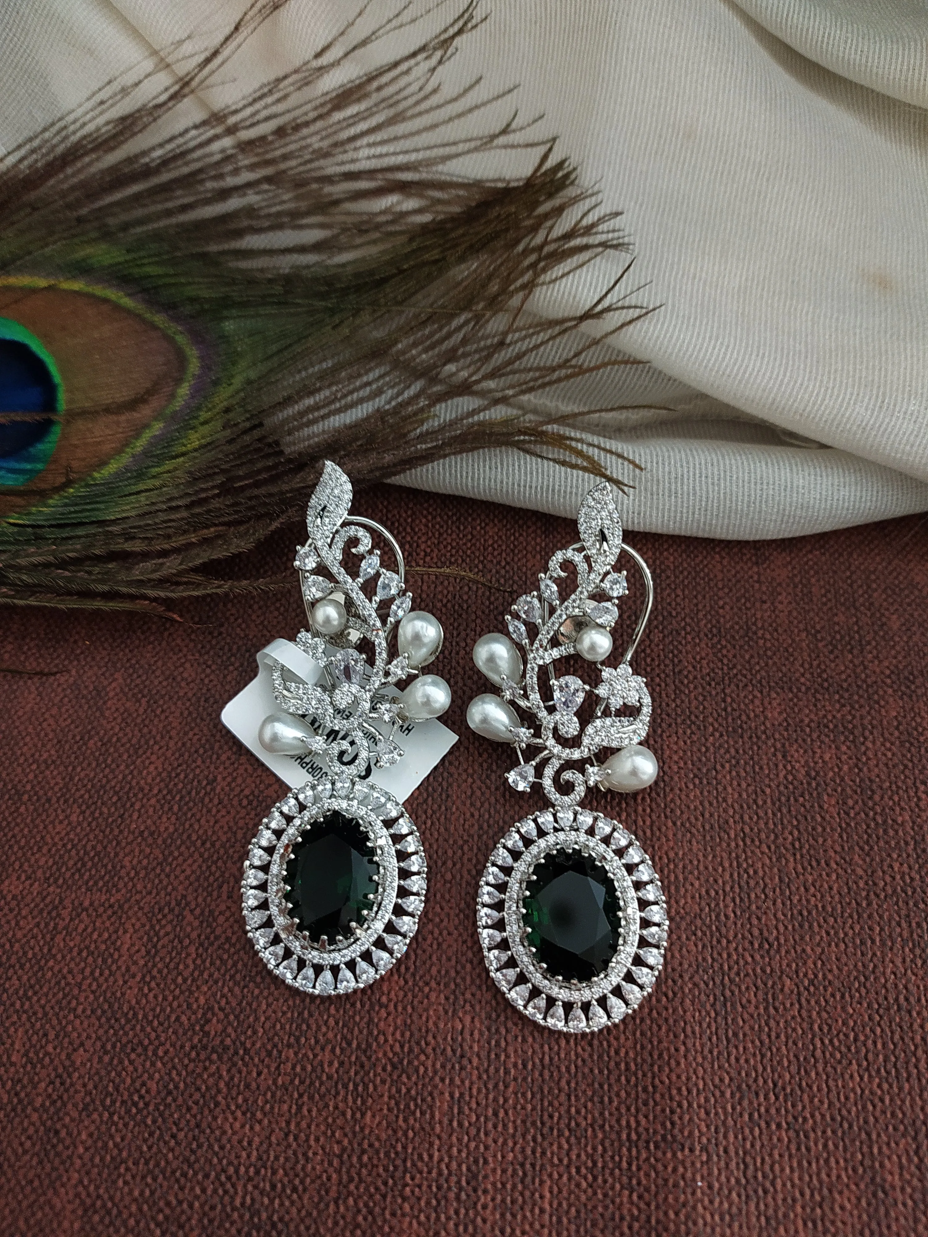 Alluring Zircon Dangler Earrings