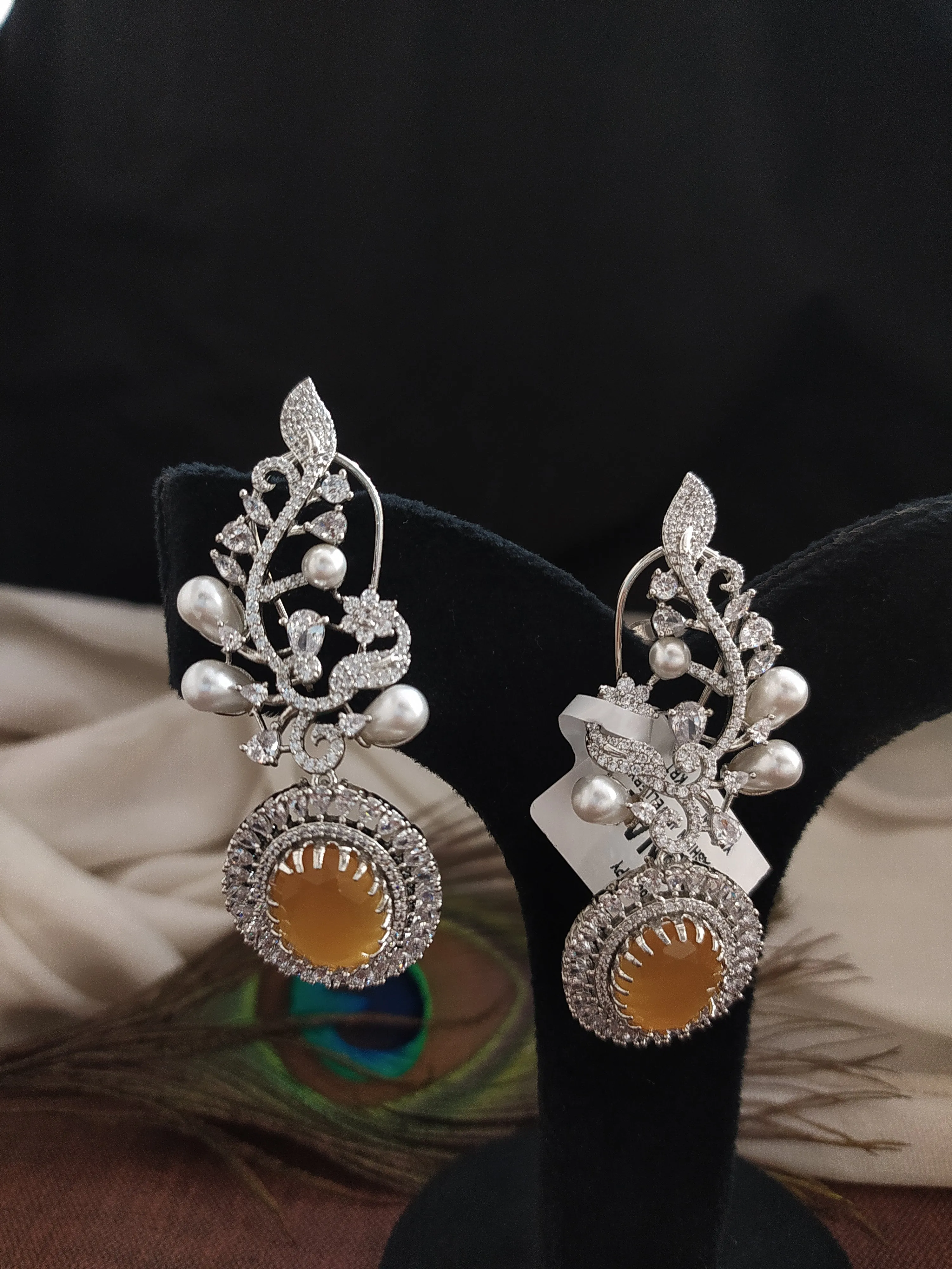 Alluring Zircon Dangler Earrings