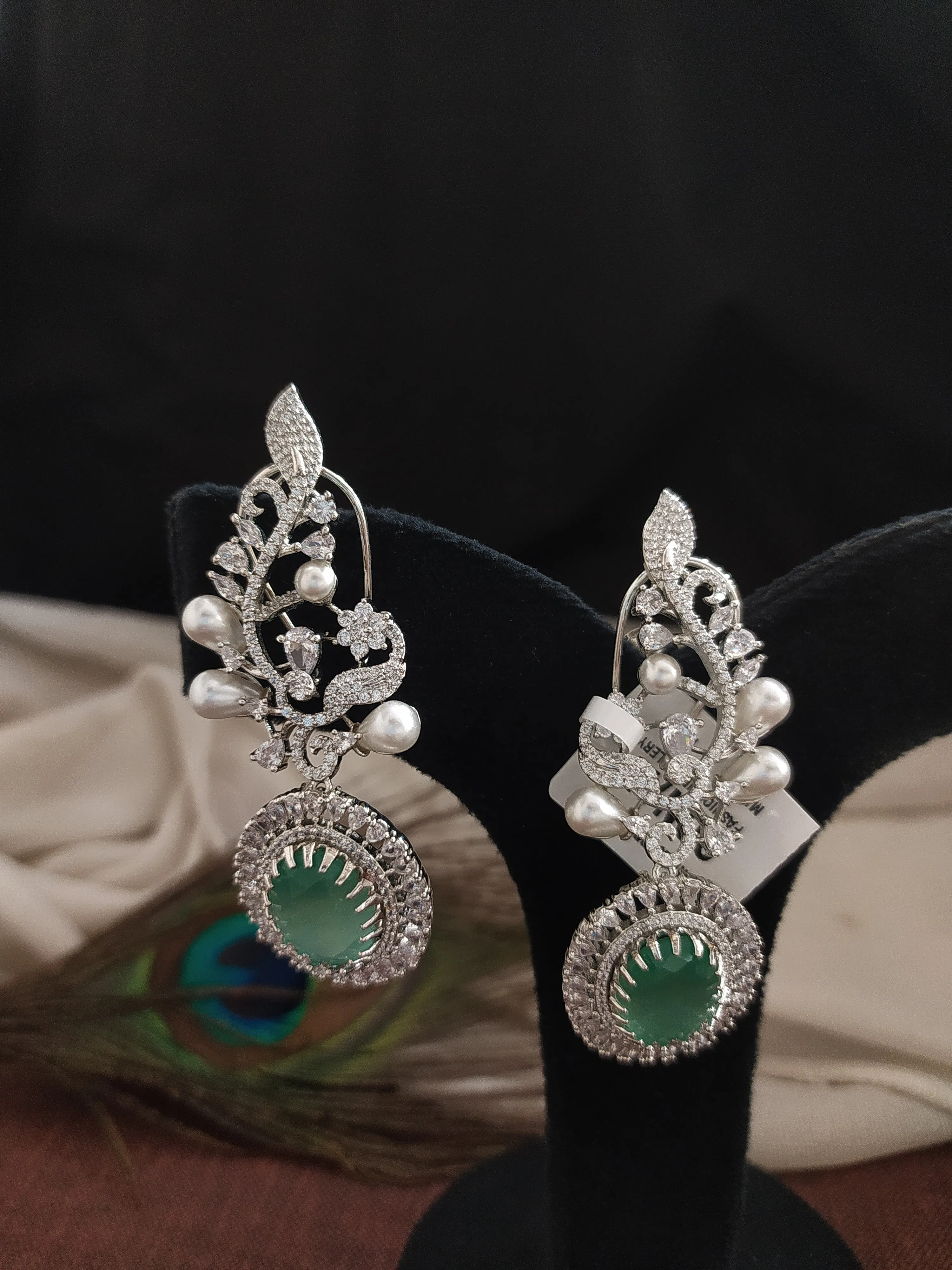 Alluring Zircon Dangler Earrings