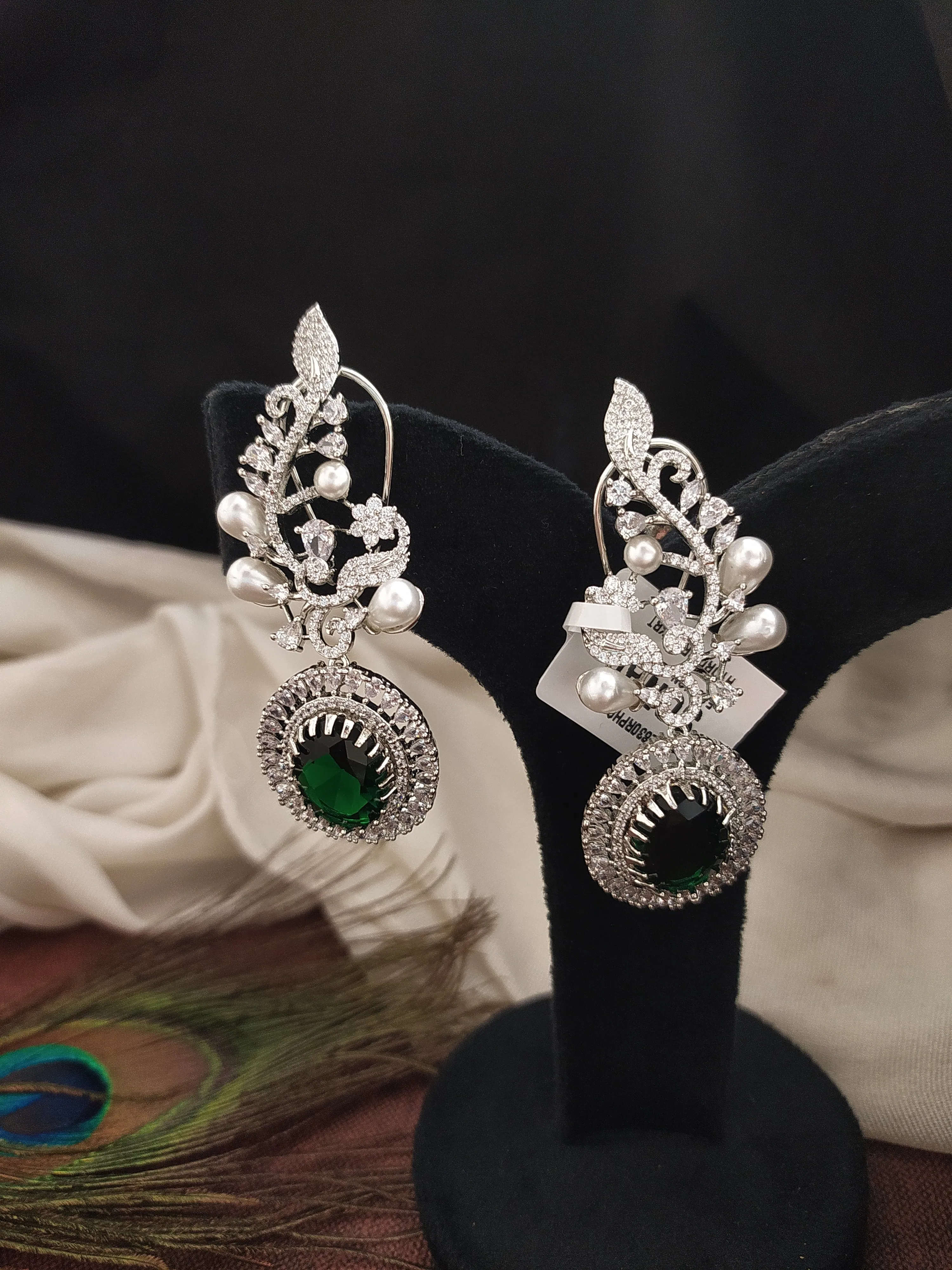 Alluring Zircon Dangler Earrings