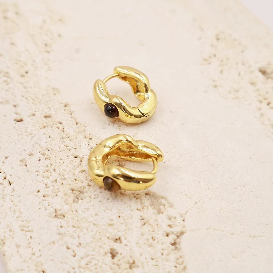 Amber earrings