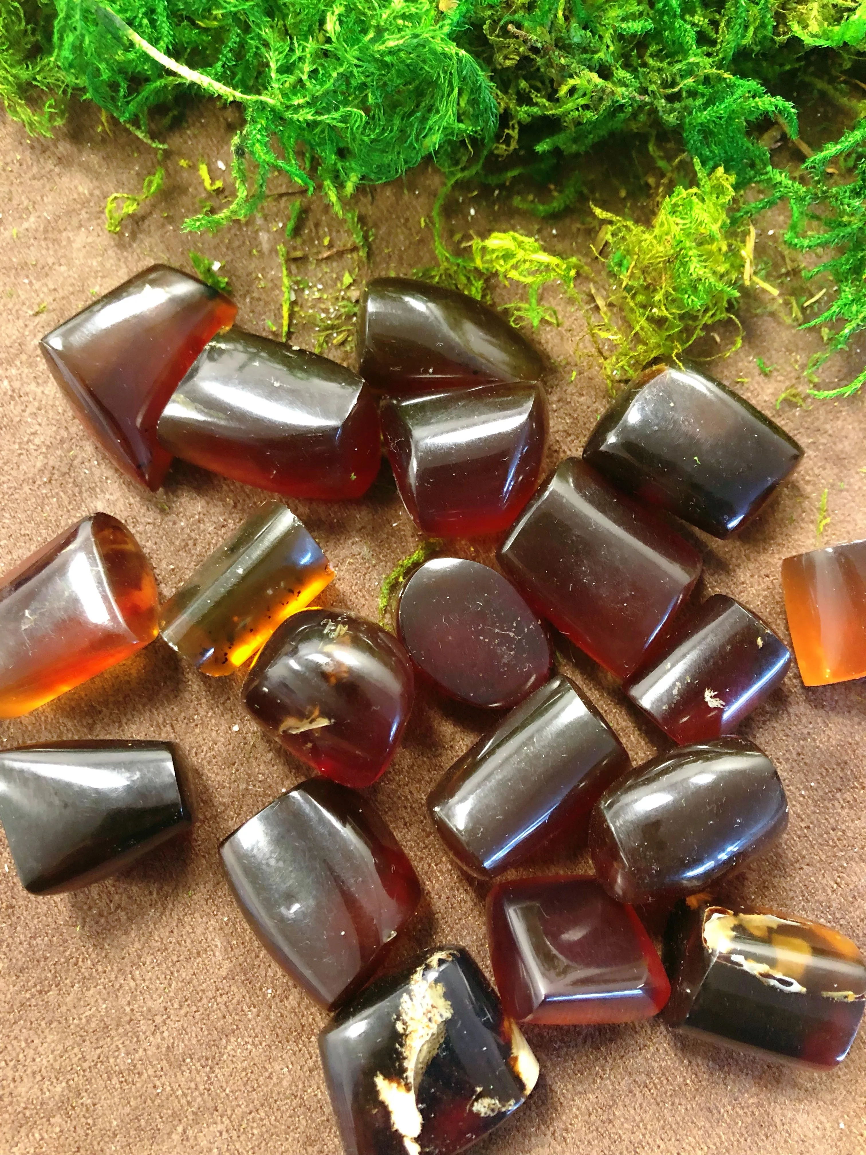 Amber Pocket Stone
