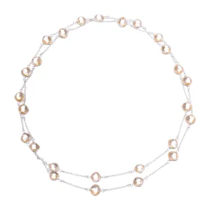 Amora Citrine Necklace, Sterling Silver