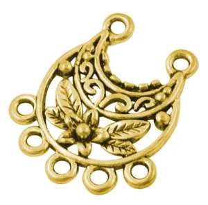 Antique Gold Chandelier 5 Loops 20x23mm (10 pcs)