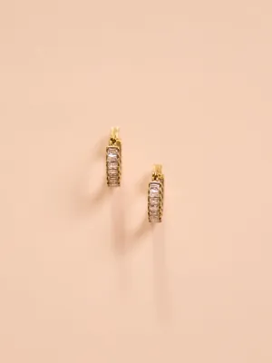 Arms of Eve Magenta Earrings in Stone
