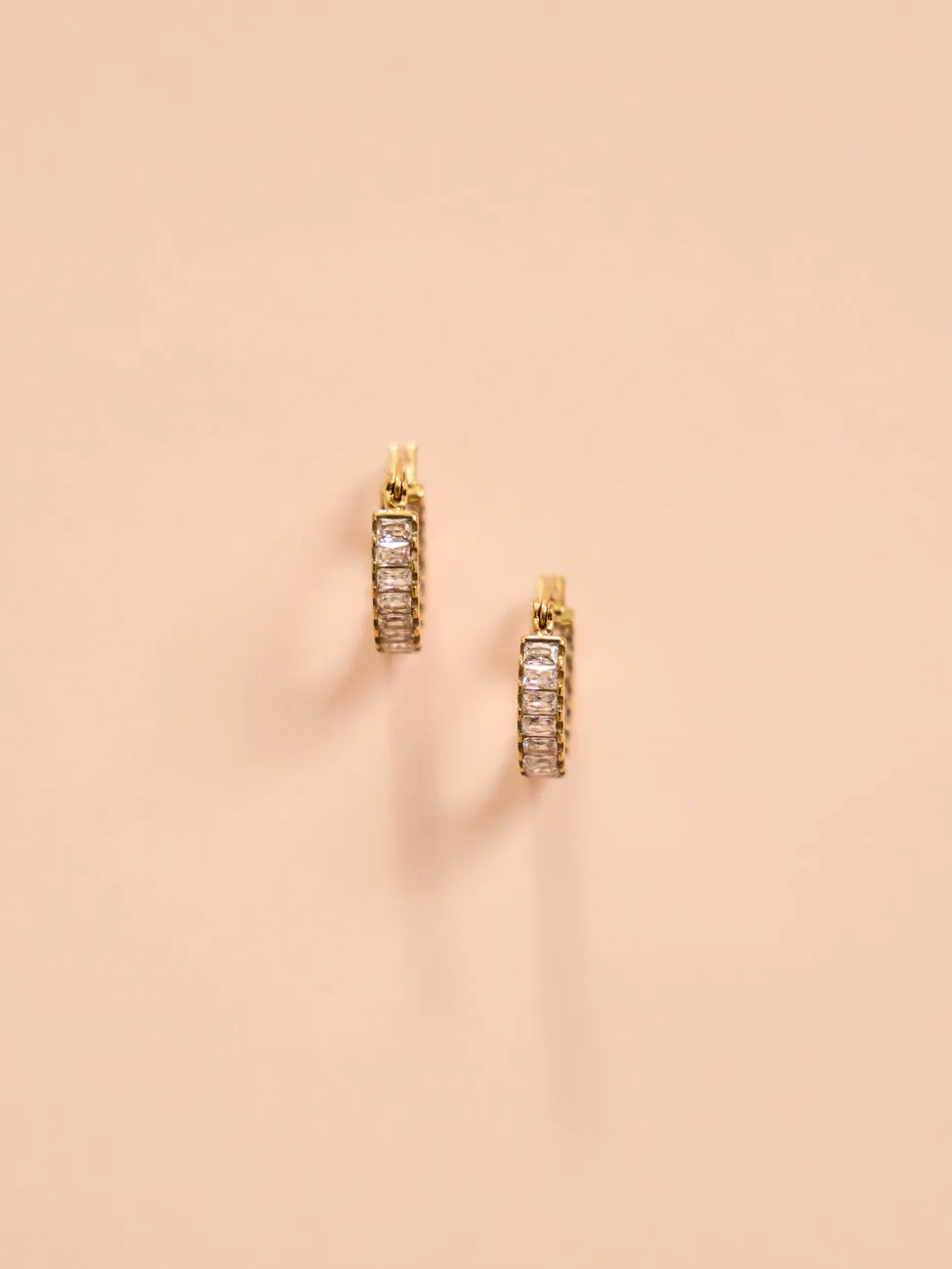 Arms of Eve Magenta Earrings in Stone