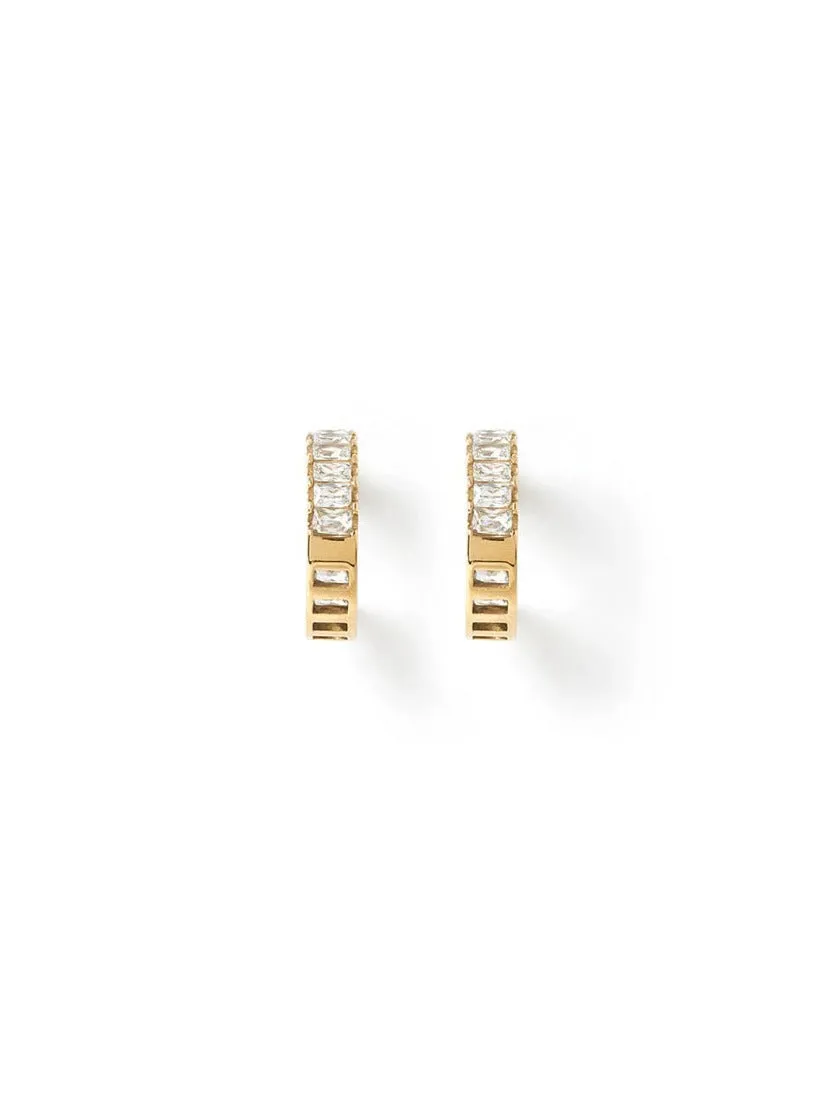 Arms of Eve Magenta Earrings in Stone