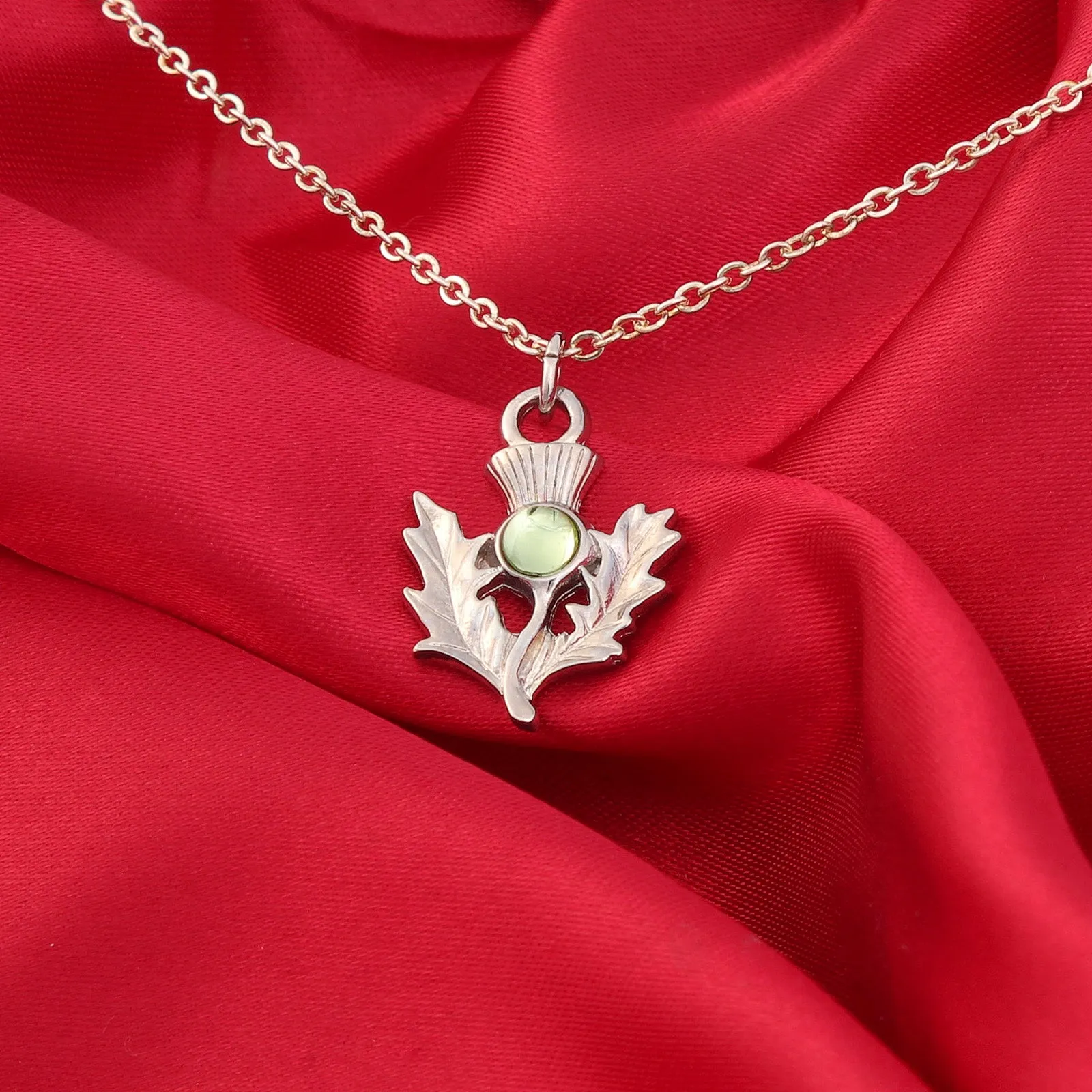 Art Pewter Thistle Pendant August