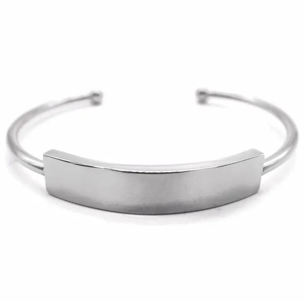 Bangle with Engravable ID Bar