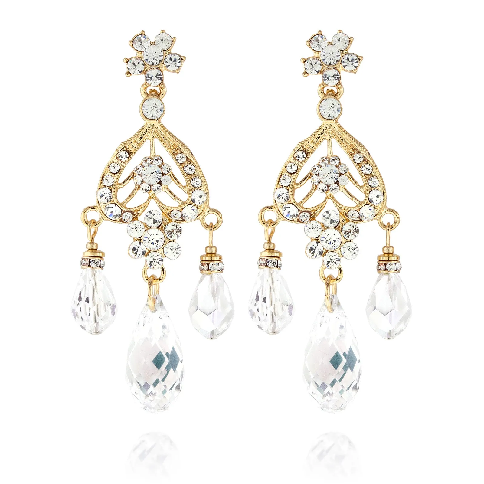 Briolette Chandelier Earrings