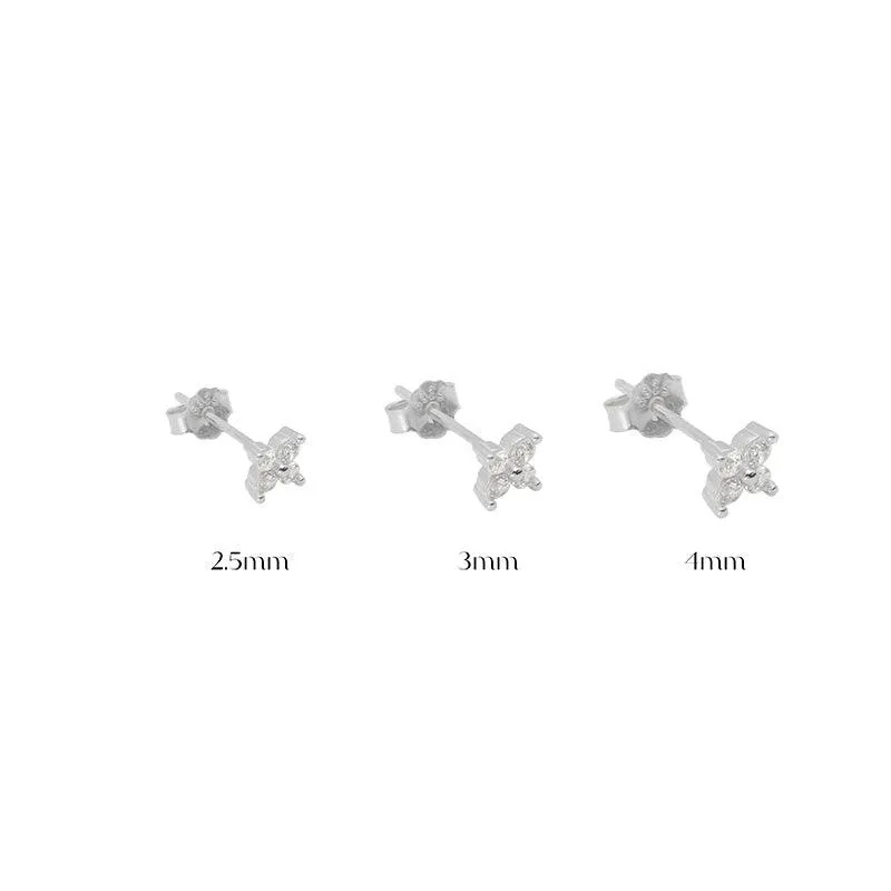 Capri Crystal Flower Studs