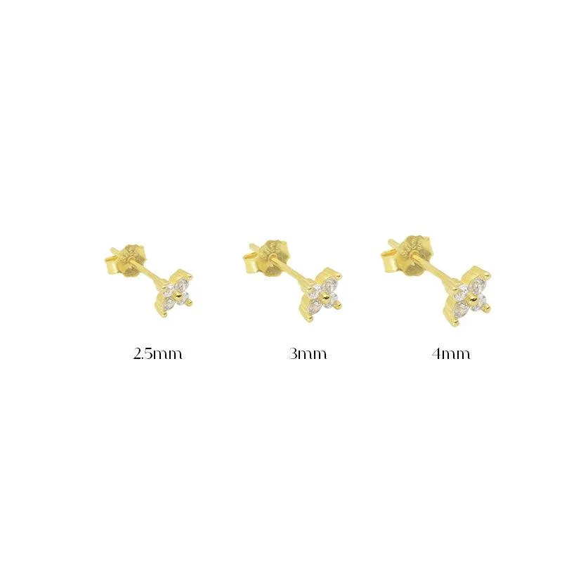 Capri Crystal Flower Studs