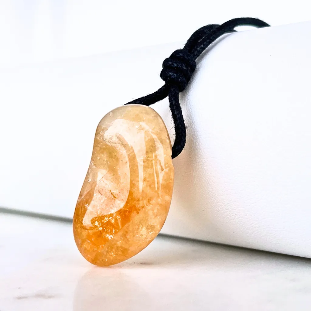Citrine Nugget Gemstone OOAK Pendant - Exclusive Natural Beauty
