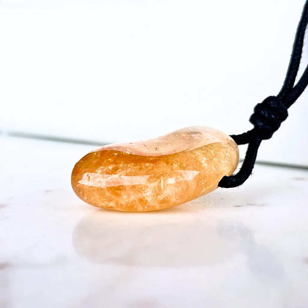 Citrine Nugget Gemstone OOAK Pendant - Exclusive Natural Beauty