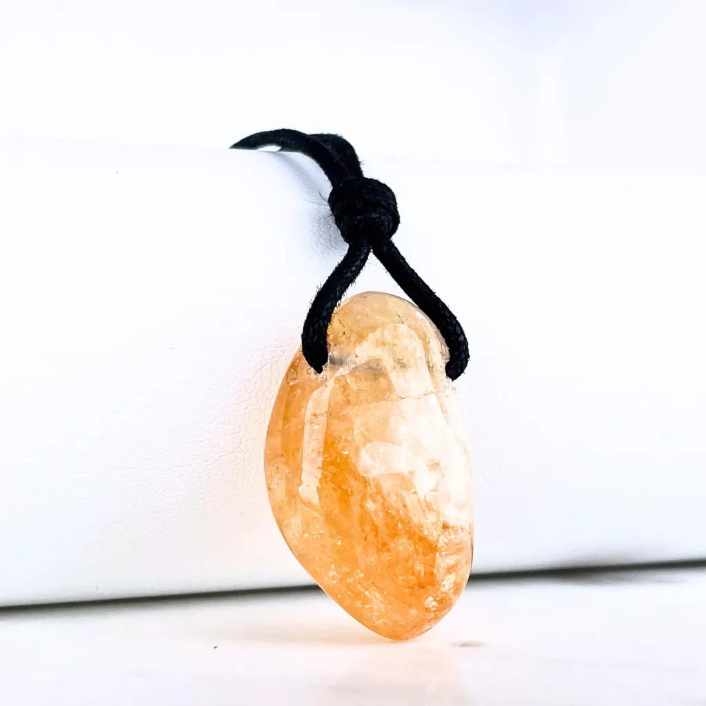 Citrine Nugget Gemstone OOAK Pendant - Exclusive Natural Beauty