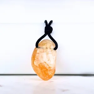 Citrine Nugget Gemstone OOAK Pendant - Exclusive Natural Beauty