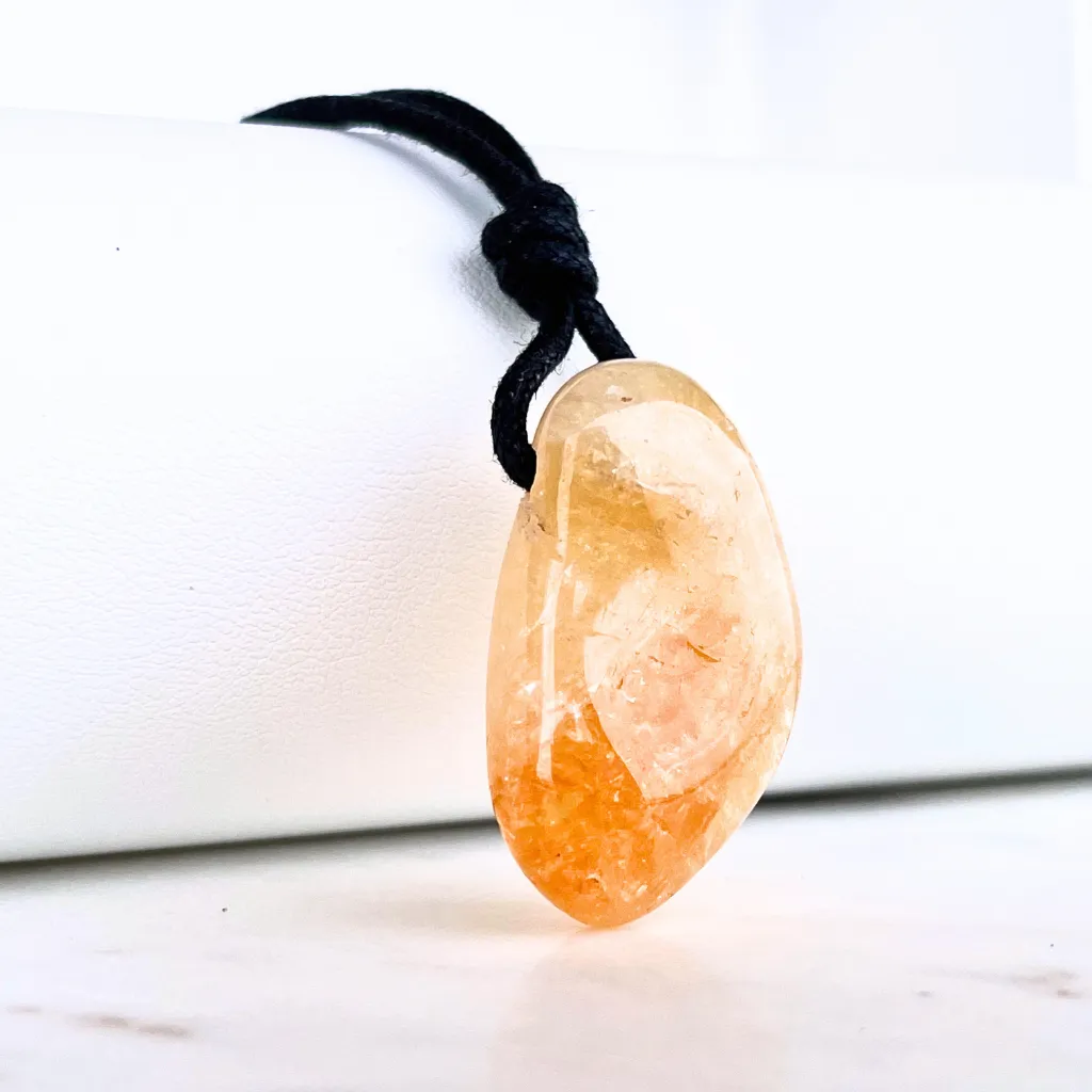 Citrine Nugget Gemstone OOAK Pendant - Exclusive Natural Beauty